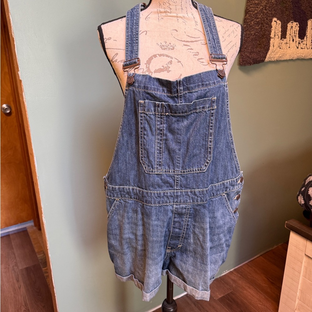 Gap Denim Overall Shorts